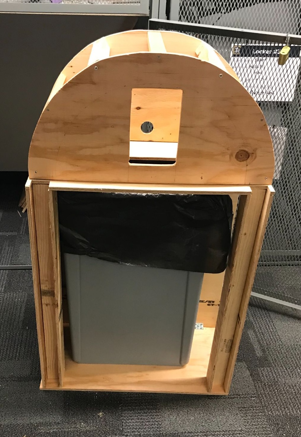 Frame for recycling bins