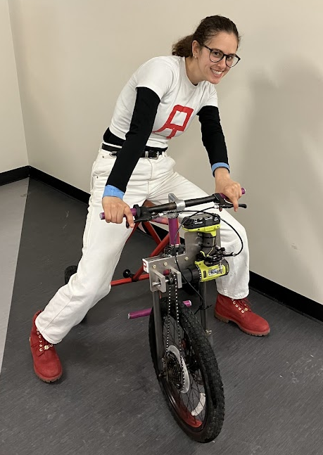 Sharing the bike with cousins 1